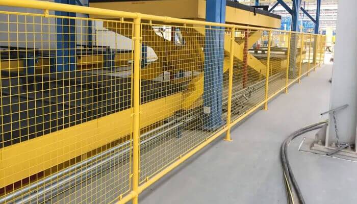 warehouse partition of welded mesh panel