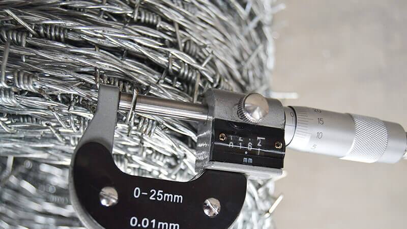 Barbed Wire Diameter Inspection