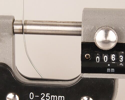 Wire Diameter Measurement Galvanized Wire