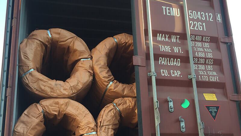Black Annealed Wire Container Loading Black Annealed Wire Container Loading