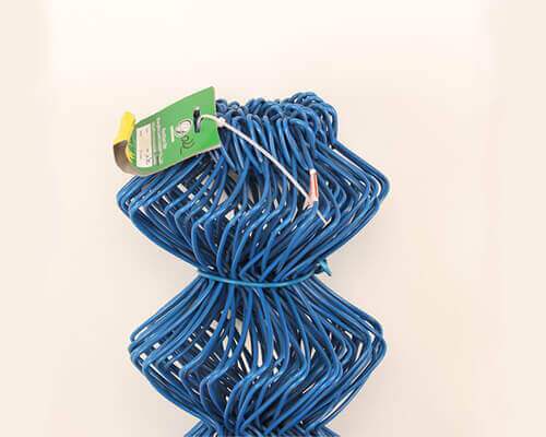 Blue PVC Coated Chain Link Fence Wire Mesh Blue PVC Coated Chain Link Fence Wire Mesh