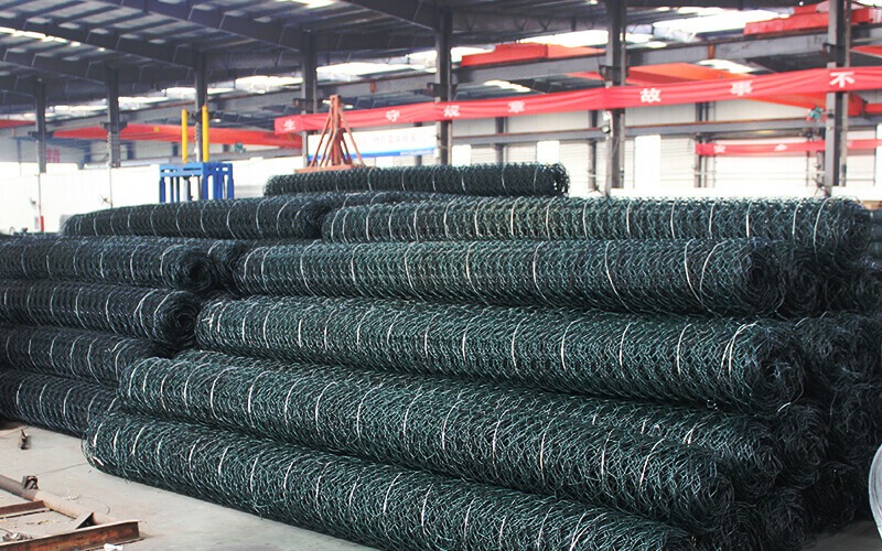 PVC Coated Hexagonal Wire Mesh Stock