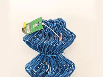 Blue Chain Link Fence