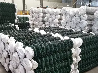 Finished Chain Link Fence Ready for Delivery