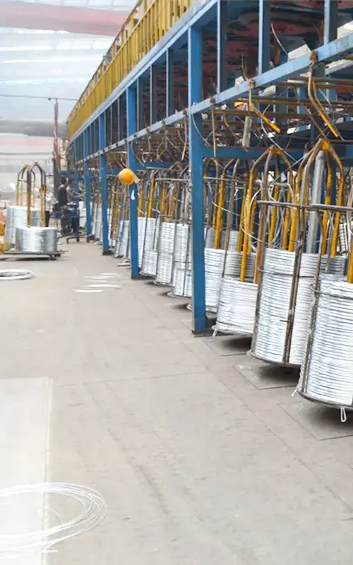 Galvanized wire production center