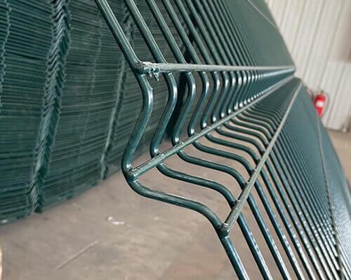 3D Curved Green Fence Panel 3D Curved Green Fence Panel