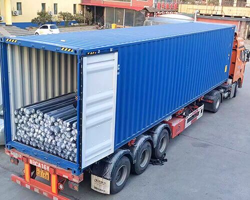 Weed Barrier Mat Container Loading Weed Barrier Mat Container Loading