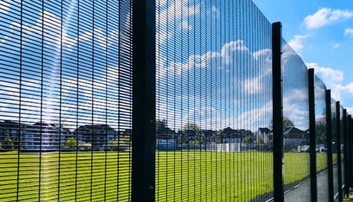Clear View Fence 358 Anti Climb Fence in Public Spaces