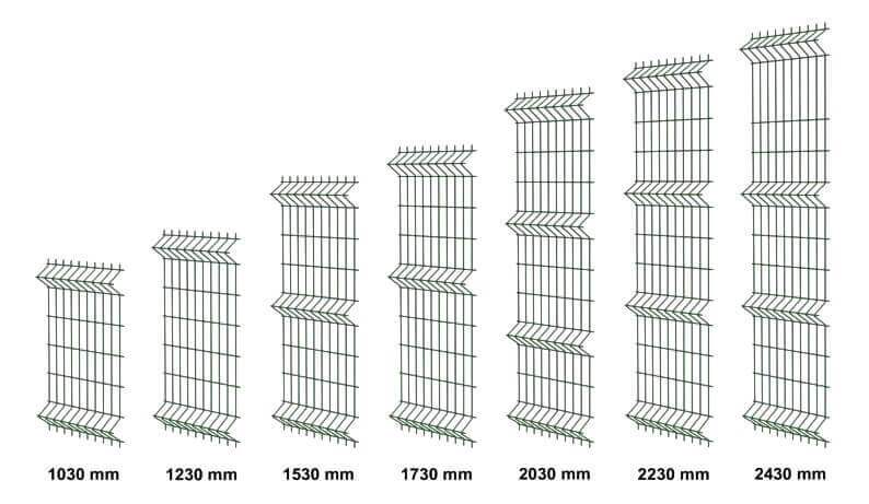 V Mesh Fencing Height V Mesh Fencing Height
