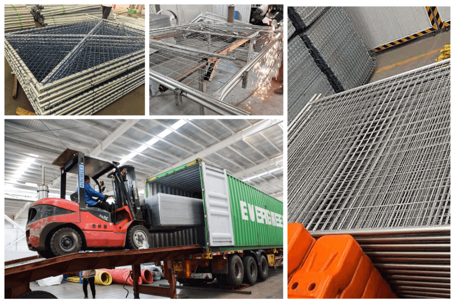 Temporary Fence Delivery and Loading