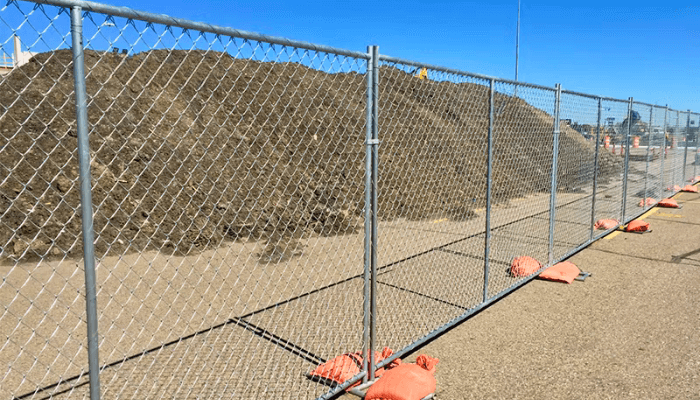 Temporary Fence Site Construction