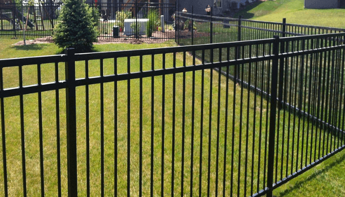 Black Picket Steel Fence Black Picket Steel Fence