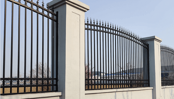 Curved Ornamental Steel Fencing Curved Ornamental Steel Fencing