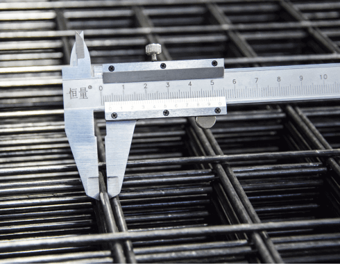 Black Welded Wire Mesh Wire Diameter Inspection